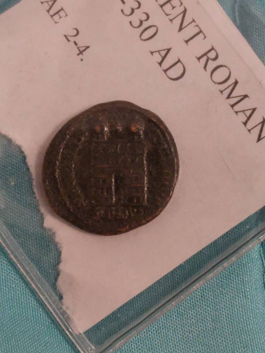 1863 civil war token and 200ad copper Roman ancient coin, two coins one price! Ships free, us coin collecting, gifts for him