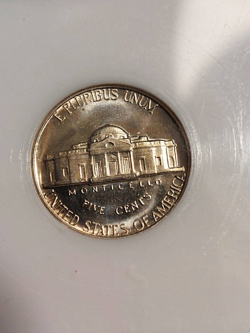 1967 Jefferson nickel, professionally graded ms67 cameo by pci from special mint set, free shipping