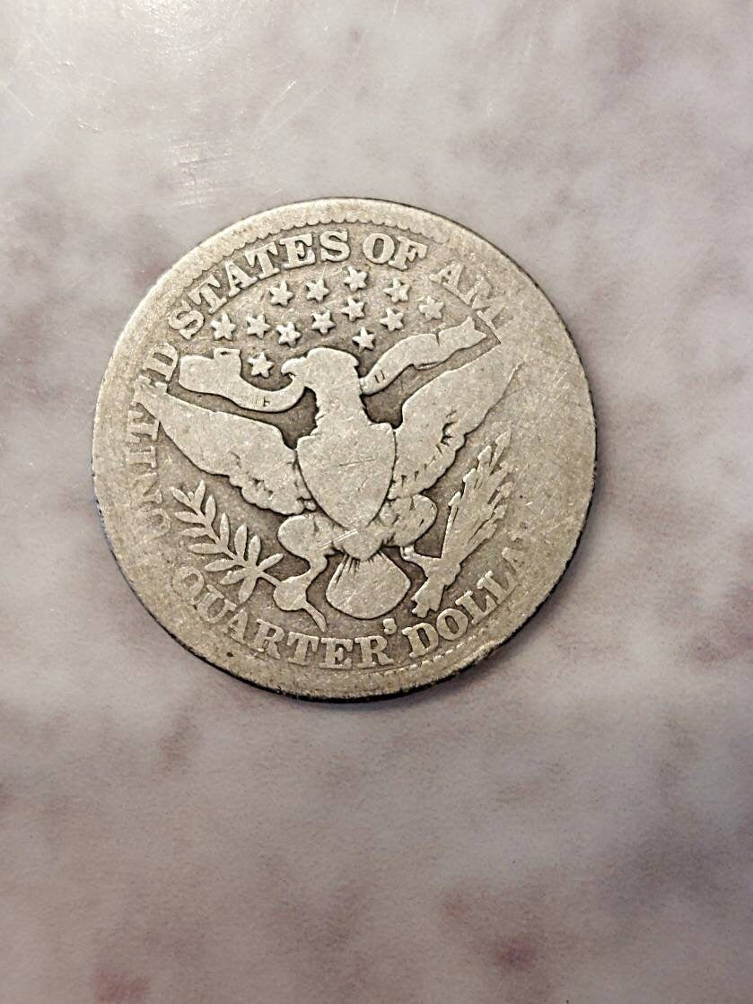 1912s barber silver quarter,  Scarce date mintage of only 700,000!