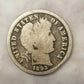 1893s barber silver dime, Scarce early date, a good coin. Planchet flaw or post mint damage I don't know..