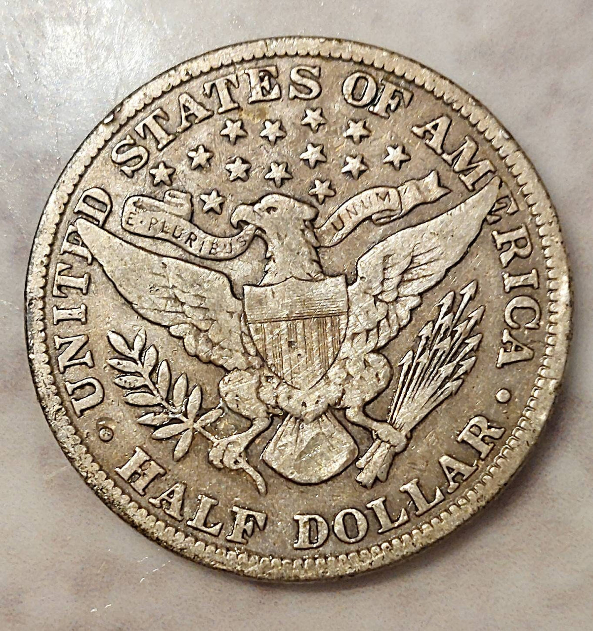 1901 barber silver half dollar, a fine condition better coin,  us coin collecting