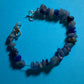 Blue Crystal bracelet,  gifts for her, affordable handmade Silver-tone jewelry