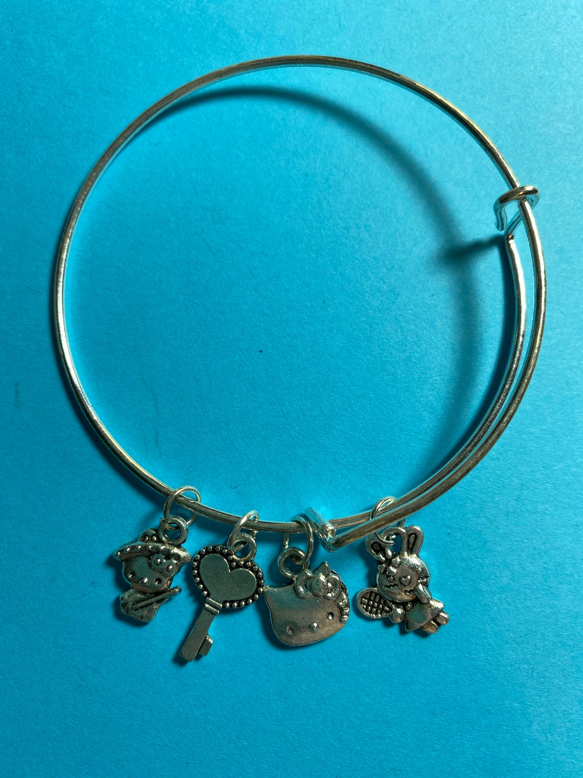 Bangle charm bracelets, women's jewelry,  various designs,  homemade