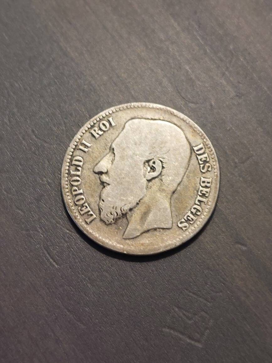 1867 Belgium silver franc, rare foreign silver world coins