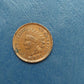 1901 indian head penny,  high grade AU+ details, full liberty antique us coins