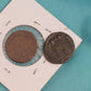 1863 civil war token and 200ad copper Roman ancient coin, two coins one price! Ships free, us coin collecting, gifts for him
