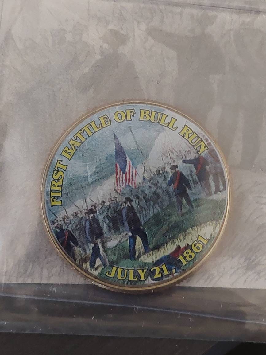 Colorized Kennedy half dollar collectible coin, enameled art coins with various events and celebrity figure. Comes in commemorative holder