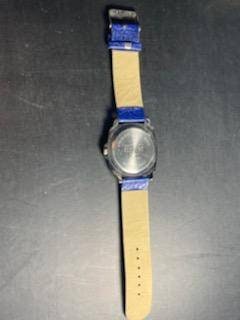 Vintage men's Amaratron blue wrist watch, excellent quality piece gifts for him, analog watch