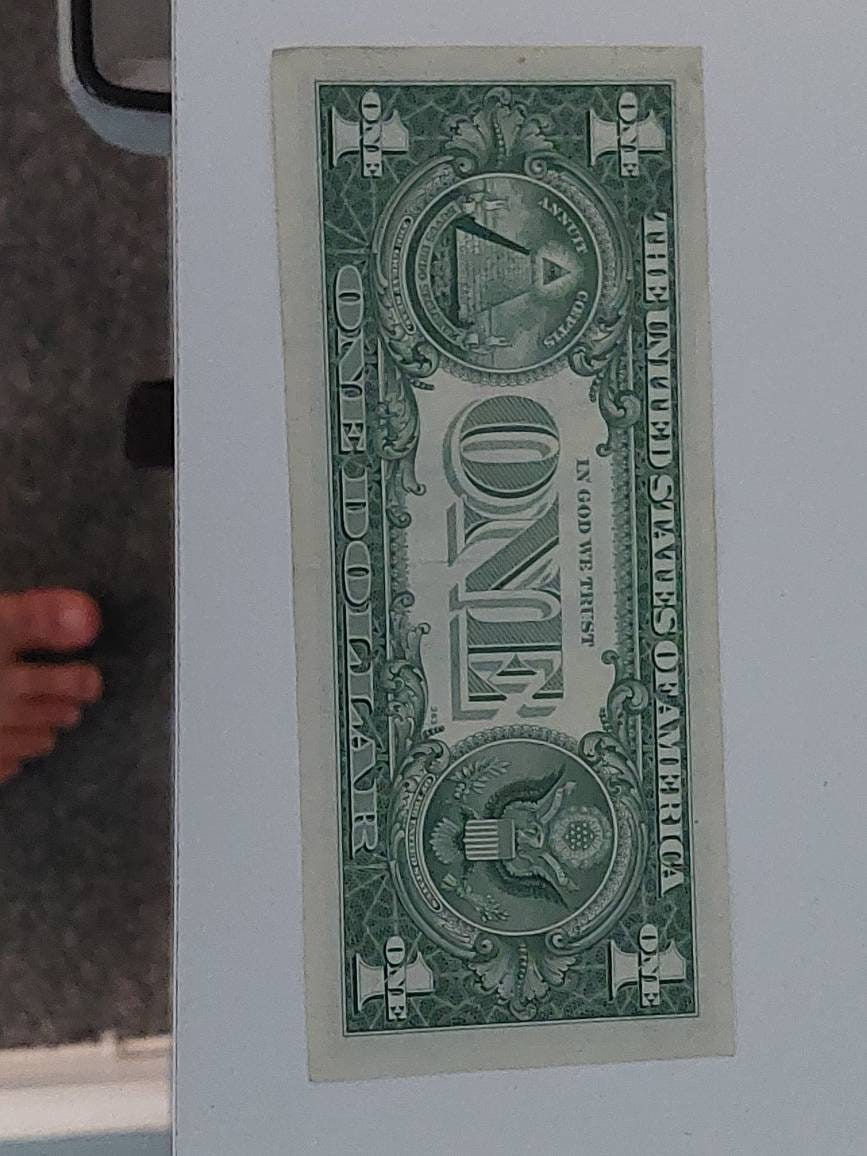 1957a united states one dollar silver certificate , blue seal bill crisp uncirculated,  gifts for him
