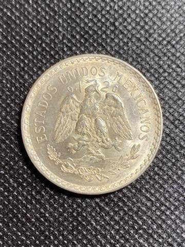 Mexico silver peso, 1940 Mexico city mint, beautiful uncirculated choice coin, large silver dollar world coin collecting