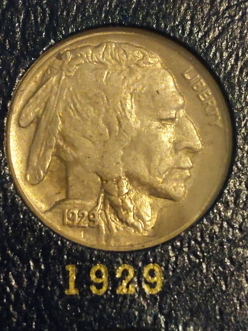 Buffalo nickel, 1929 beautiful extra fine plus original coin, very attractive upgrade for your collection