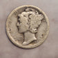 Mercury Better date silver dimes, pick a date, great collectible pds silver dimes from 1916 to 1931