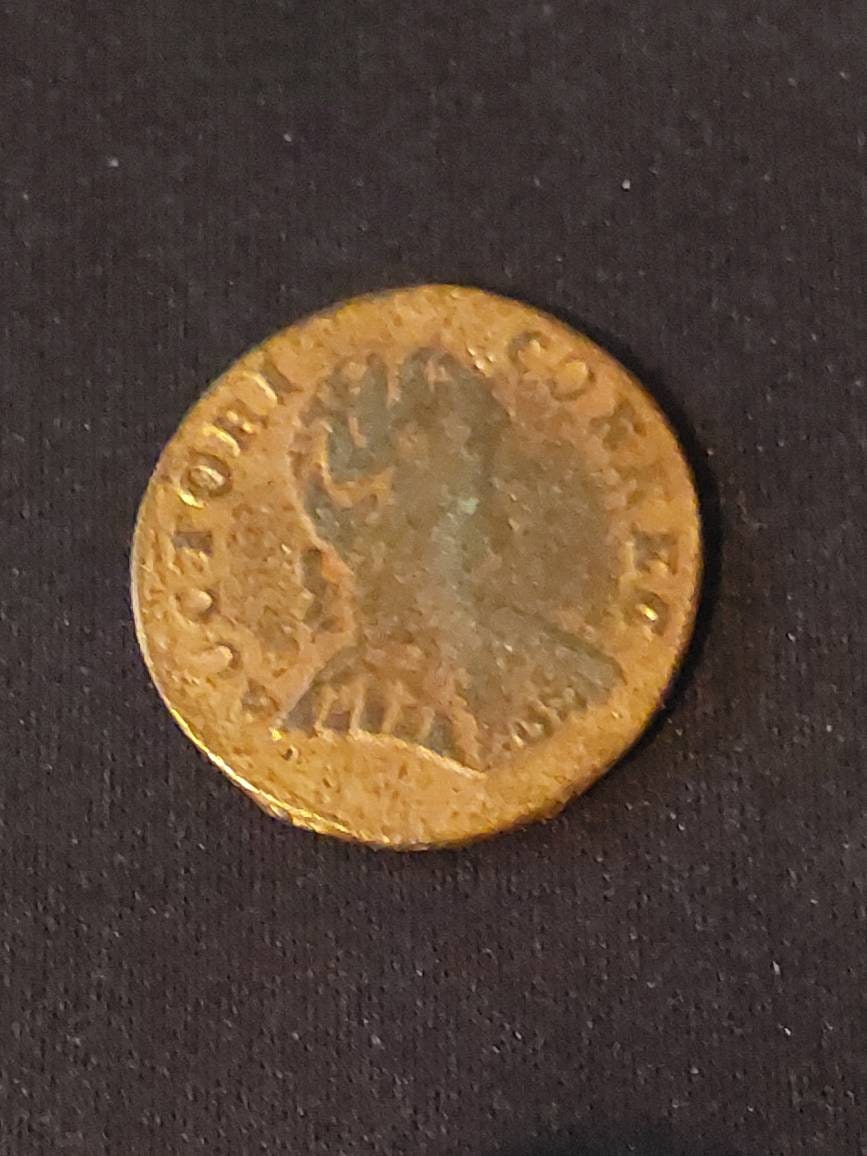 Reproduction 1787 state of Connecticut colonial penny, rare pre-confederate copper cent