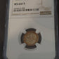 1953d Roosevelt silver dime, 90 percent silver, graded ms64 full torch by ngc