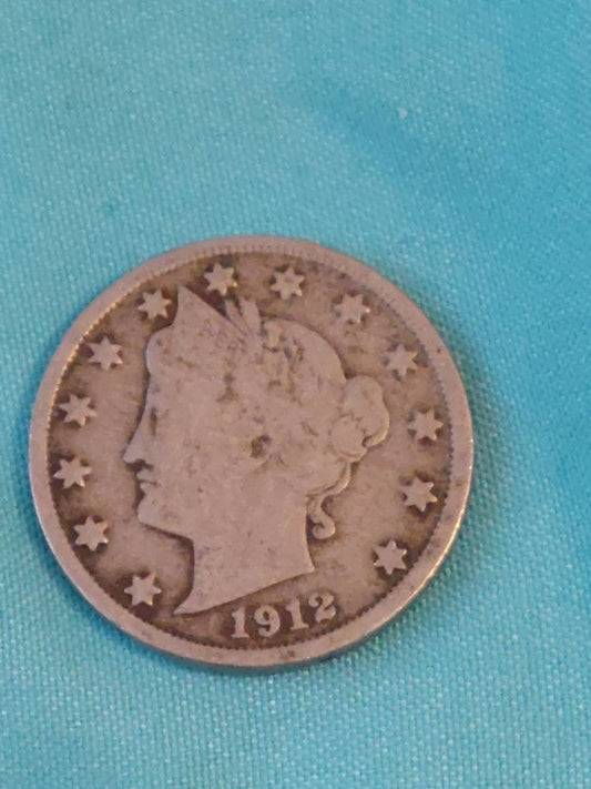 1912d Denver liberty nickel better date coin, American Antique Coin