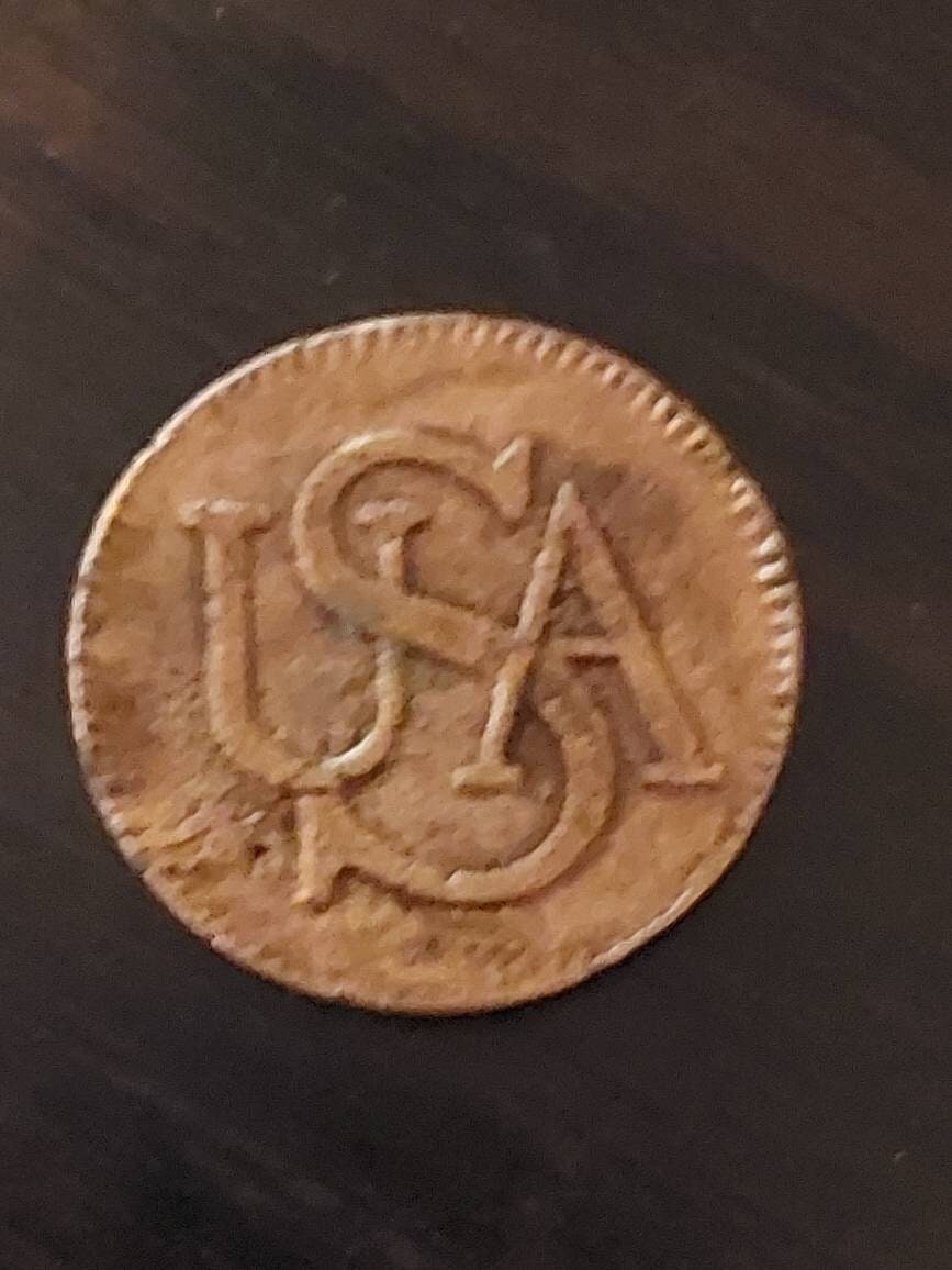 Reproduction 1785 super rare American bar cent, unique gift for collectors
