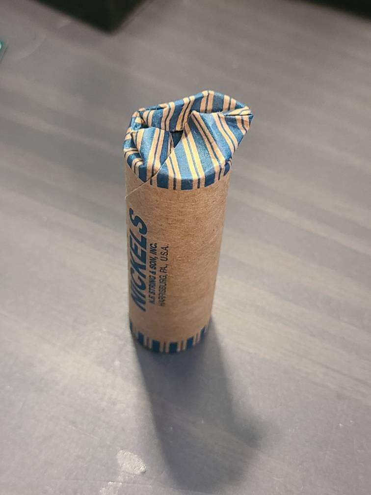 shotgun roll of liberty v nickels, you get a full roll of 40 unsearched old nickel coins, great gift, coin collectors