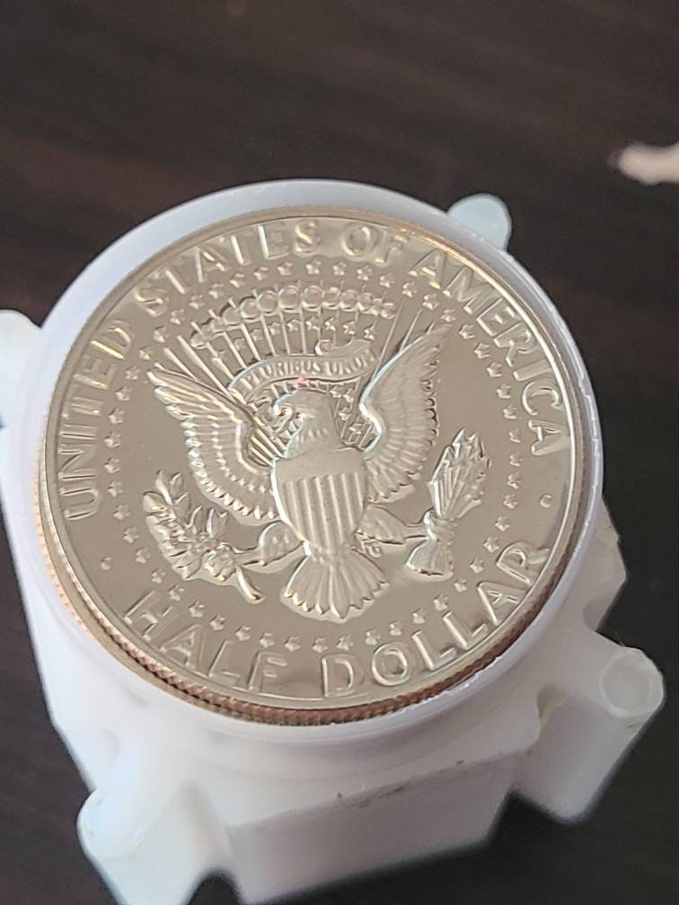 1980s gem proof Kennedy half dollars, 20 available in old tube, all stunning Gem proof coins