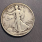 1917 walking liberty silver half dollar,  very fine condition much better than average early 50 cent piece