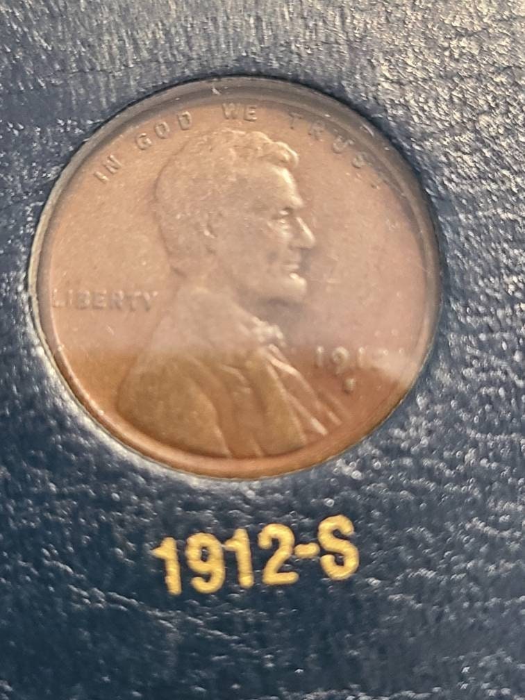 1912s semi key date Lincoln wheat cent, nice very fine, rare San Francisco coin