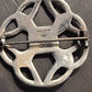 Antique sterling silver medium sized brooch, unique hallmarked Scottish made geometric Celtics design