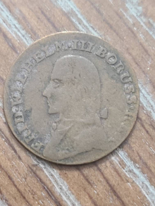 German states 3 kreuzer coin, billion 1805 Brandenburg foreign antique world money