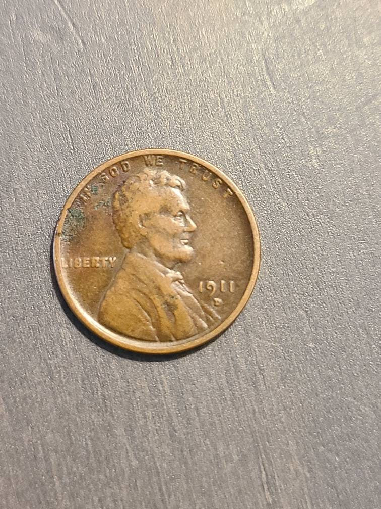 1873 key date indian penny, very fine details with issues and 1911d semi key date wheat cent pair