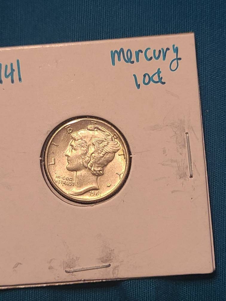 1940s beautiful uncirculated mercury silver dimes, pick your date, some with fsb and close to gem, 90 percent silver coins