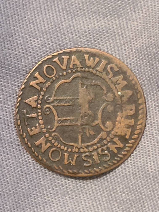 1743 German states 3 pfenning colonial Era coin