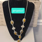 Large sterling silver, vintage women's tigers eye southwestern style necklace with lobster hook clasp. One of a kind!