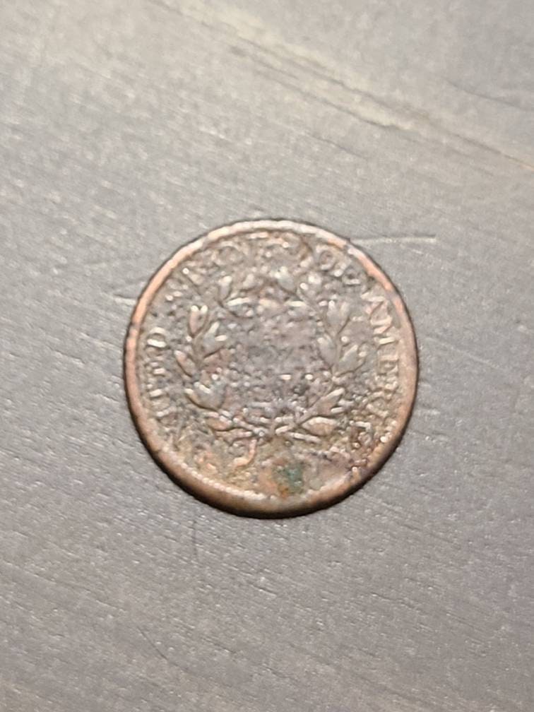 1807 half cent coin, extremely rare near colonial issue us type coin, American history