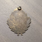 Antique 1911 religious sterling silver pendant charm, gifts for her, one of a kind "faithful" inscribed necklace charm