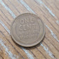 One roll of only teens dates1910 to 1919 wheat pennies,  somemark  mint coins, early Lincoln cents in good- very fine condition