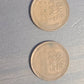 1913d And 1915d lincoln cent, denver mint wheat cent antique copper penny, better date us coin collecting choice condition