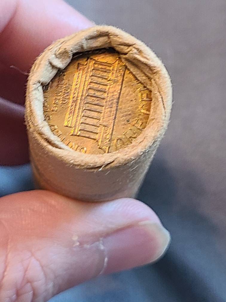1959 original bank roll Lincoln memorial cent bu red