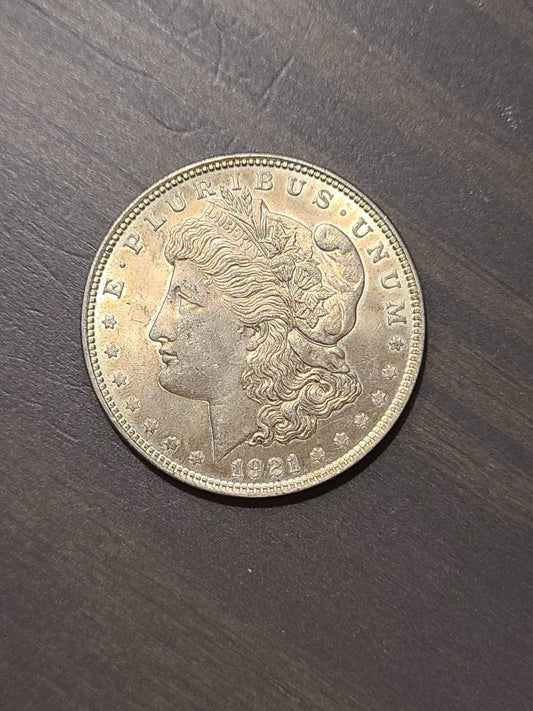 1921 morgan silver dollar,  beautiful authentic antique American coin, gifts for him