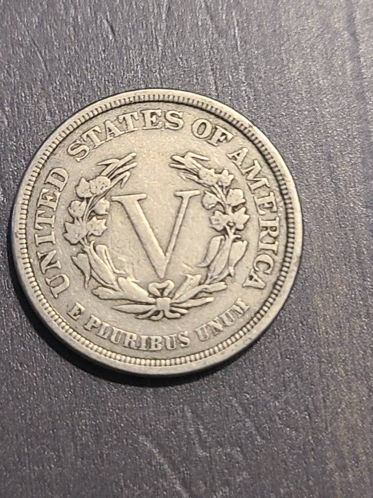 1883 liberty head v nickel, rxta fine famous antique us coin