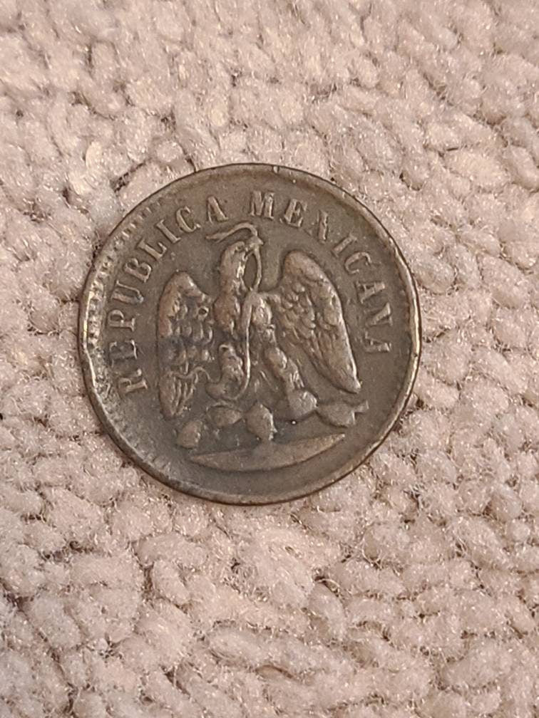 1894o Mexico city Mexican un centavo copper cent nice color eagle and snake coin