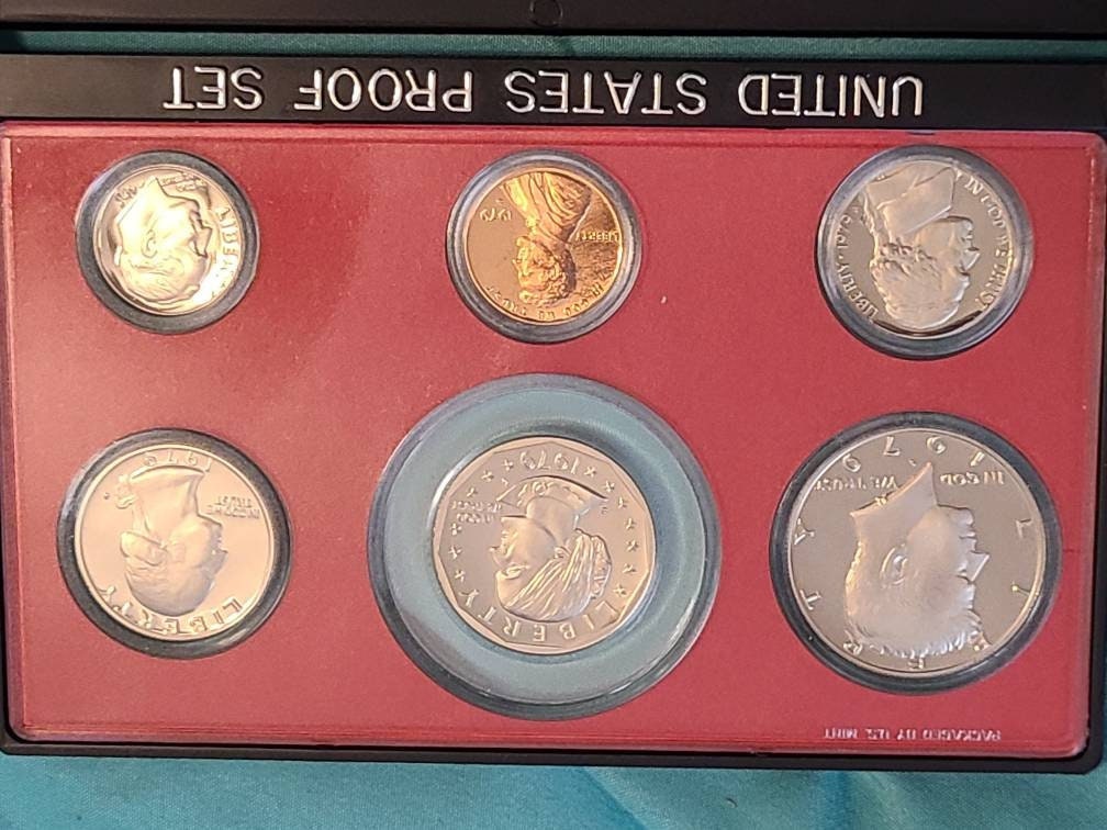 1979s united states silver proof set, in original packaging,  low mintage year unchecked for varieties. Us coin collecting