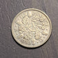 1920s silver sixpence for grooms shoe wedding gift like poem good luck brides these are actually silver, British coin collecting