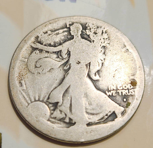 1916s alking liberty half dollar, very nice better coin low mintage, us coins, gifts for him coin hole filler rare