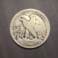 1923s walking liberty half dollar, rare date coin, vg+