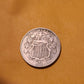 1882 American shield nickel, high grade original extra fine, rare us type coin collecting, rare old gifts for him