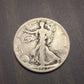 1923s walking liberty half dollar, rare date coin, vg+