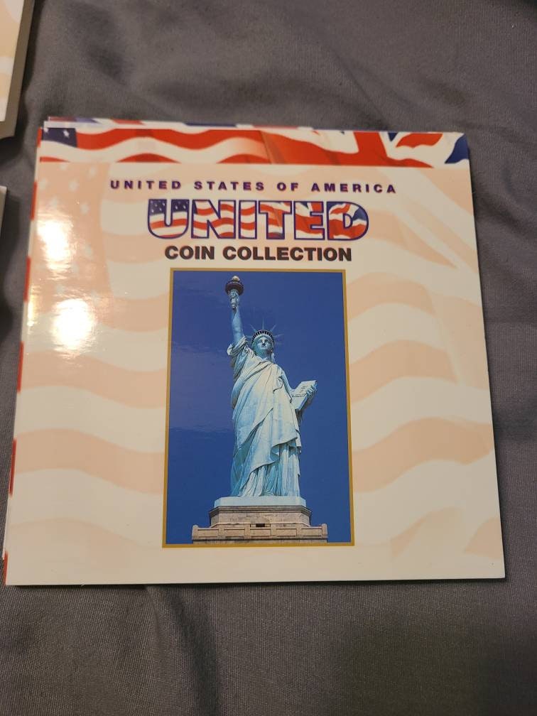 1997 united states and United Kingdom special mint uncirculated coin sets,informative multiple coin set with educational information
