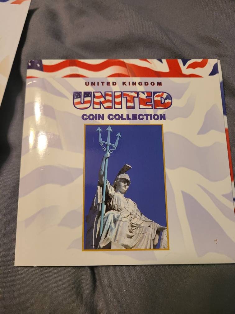 1997 united states and United Kingdom special mint uncirculated coin sets,informative multiple coin set with educational information