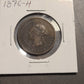 1876h Canada large cent early date queen Victoria coin
