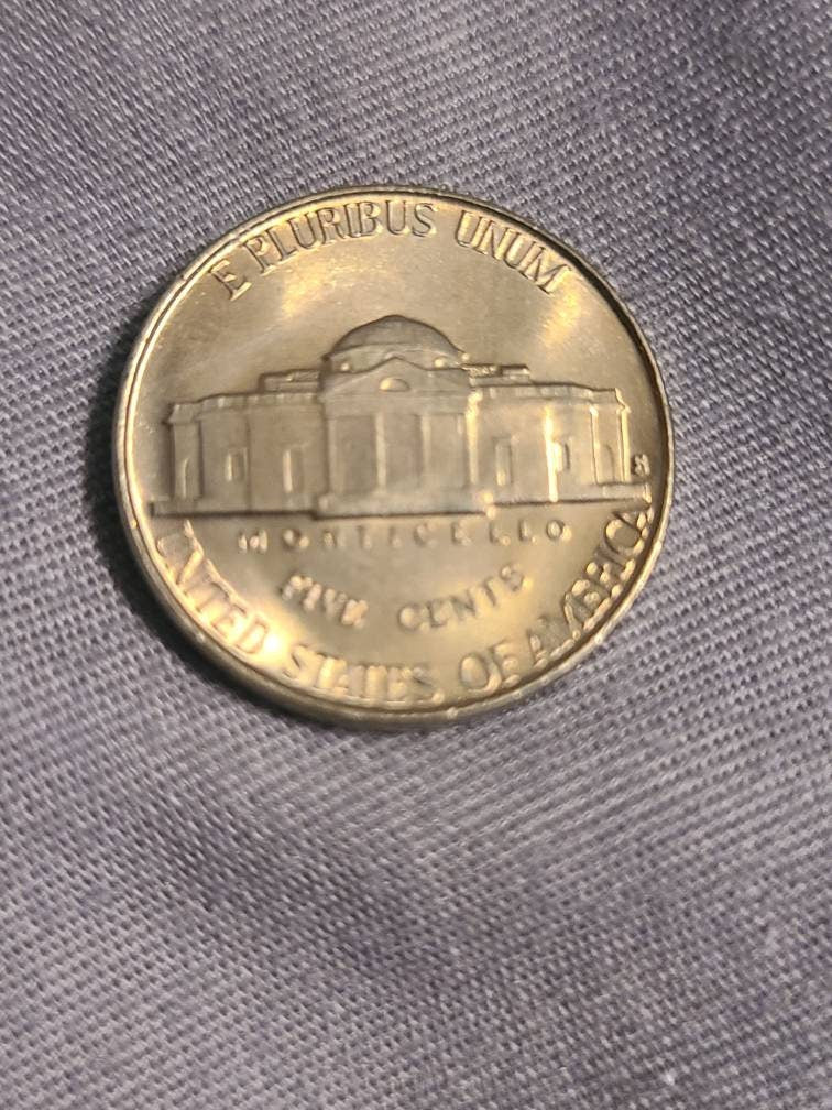 1953s semi key date mint state business strike Jefferson nickel coin, Gem BU fresh from original bank roll
