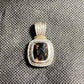 Vintage statement pendant, signed SLV, sadye l. Vassil designed, 14k yellow gold on sterling silver with small diamonds,  anniversary gift