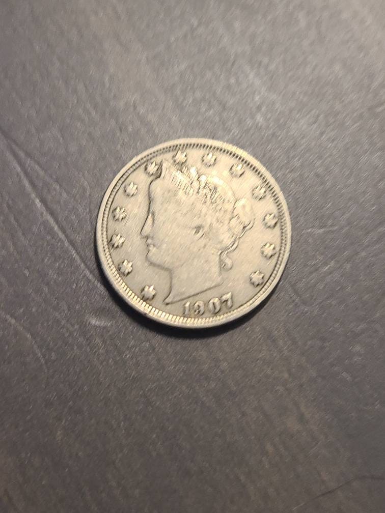 Two v nickel coin lot, you get 2 circulated full date v nickels, us coin collecting,  gifts for him